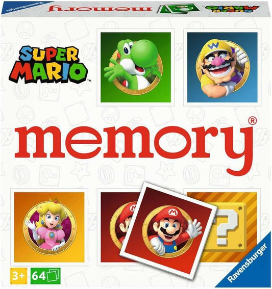 Ravensburger Super Mario Large Memory Matching - Picture Snap Pairs Game