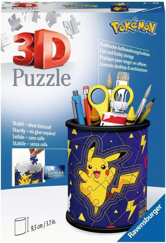 Ravensburger 3D Pokemon 54 Piece Jigsaw Puzzle Pencil Pot