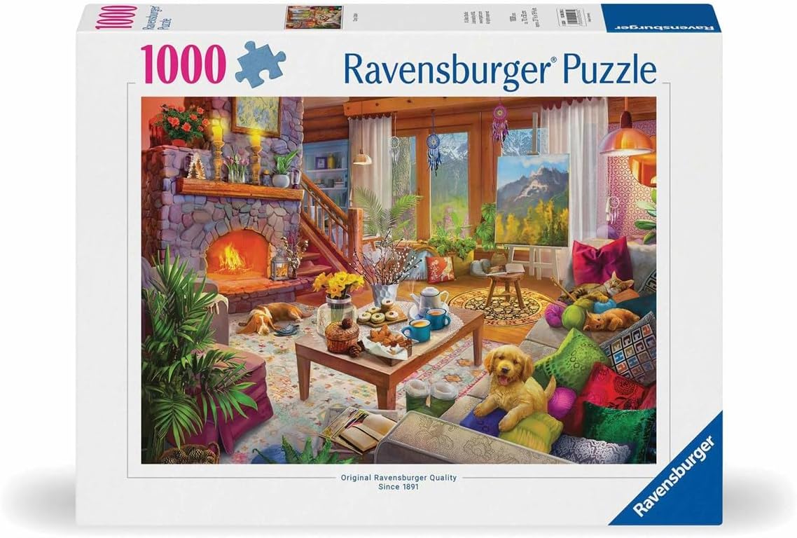 Ravensburger Cozy Cabin 1000 Piece Jigsaw Puzzle