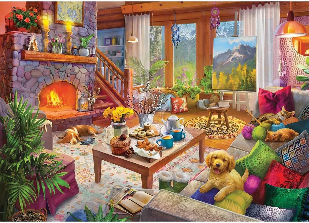 Ravensburger Cozy Cabin 1000 Piece Jigsaw Puzzle