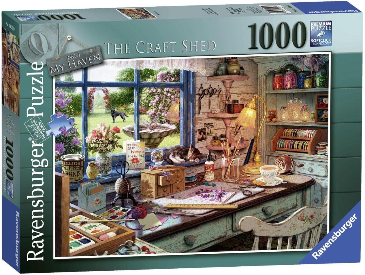 Ravensburger My Haven No.1 The Craft Shed 1000 Piece Jigsaw Puzzle