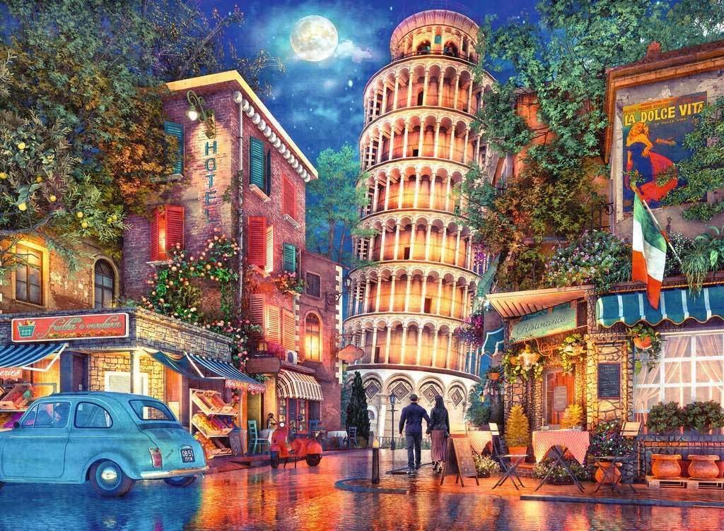 Ravensburger Evening in Pisa 500 Piece Jigsaw Puzzle