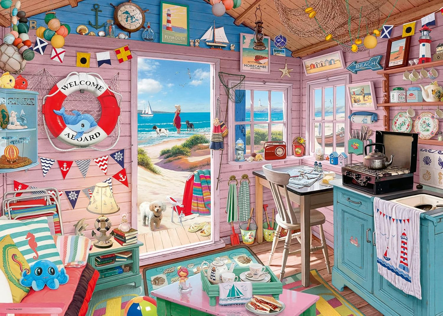 Ravensburger My Beach Hut 1000 Piece Jigsaw Puzzle