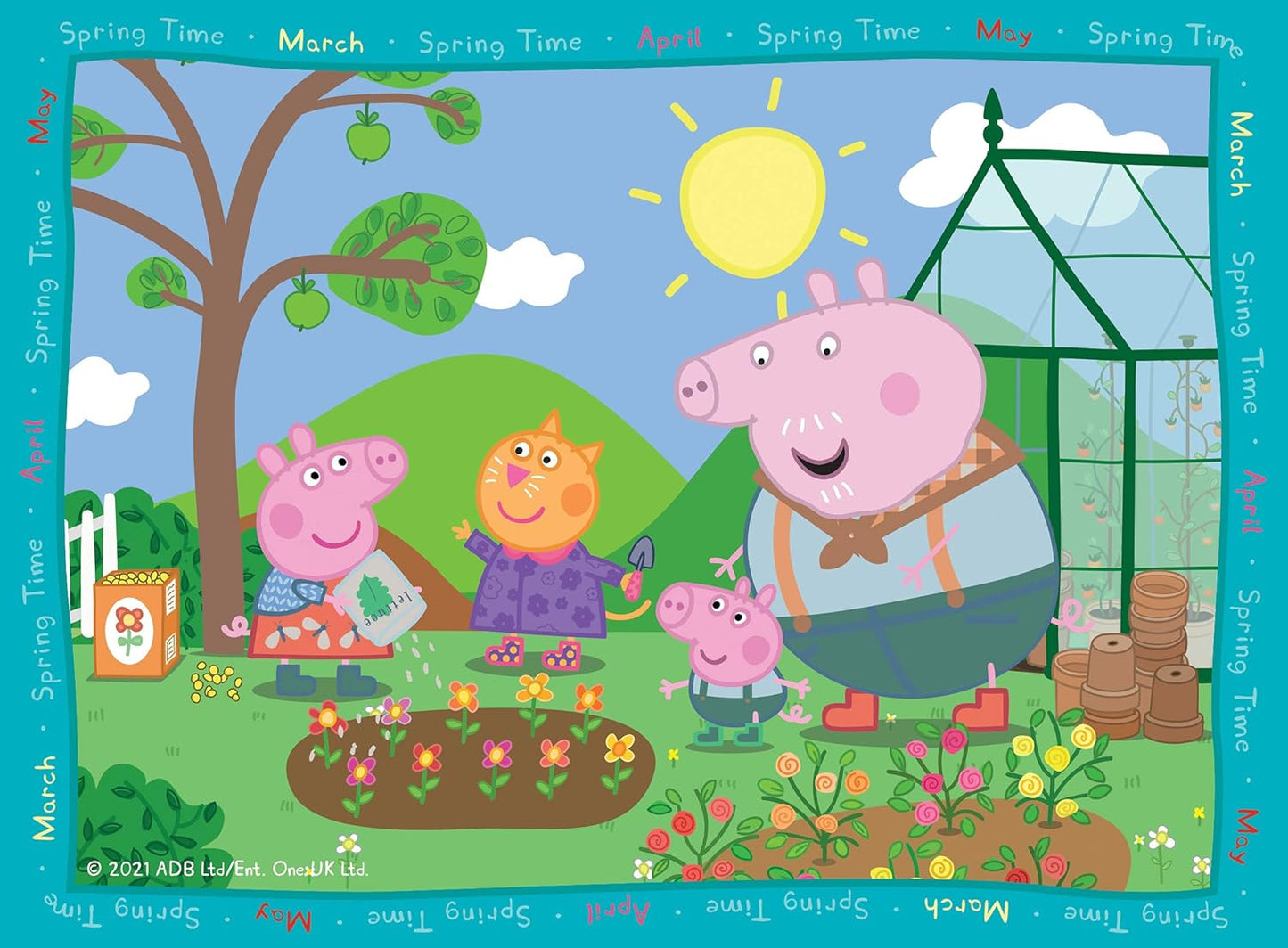 Ravensburger Peppa Pig Four Seasons 4 in Box (12, 16, 20, 24 Pieces) Jigsaw Puzzles